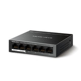Mercusys MS106LP netværksswitch Administreret Fast Ethernet (10/100) Strøm over Ethernet (PoE) Sort