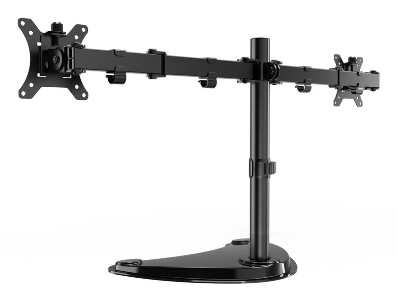 Gembird MS-D2ST-02 skærmbeslag og -stativer 81,3 cm (32") Skrivebord Sort