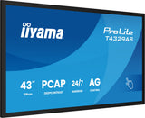 iiyama T4329AS-B1AG computerskærm 108 cm (42.5") 3840 x 2160 pixel 4K Ultra HD LED Berøringsskærm Sort