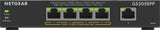 NETGEAR 5-Port Gigabit Ethernet High-Power PoE+ Plus Switch (GS305EPP) Administreret L2/L3 Gigabit Ethernet (10/100/1000) Strøm over Ethernet (PoE) Sort