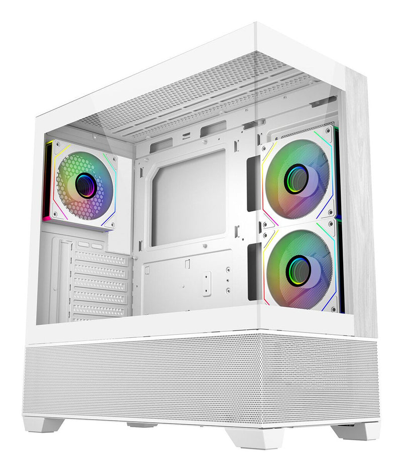 Cooler Master Elite 690 Wood Midi Tower Hvid