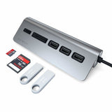 Satechi ST-TCHCRM dockingstation USB 3.2 Gen 1 (3.1 Gen 1) Type-C Grå