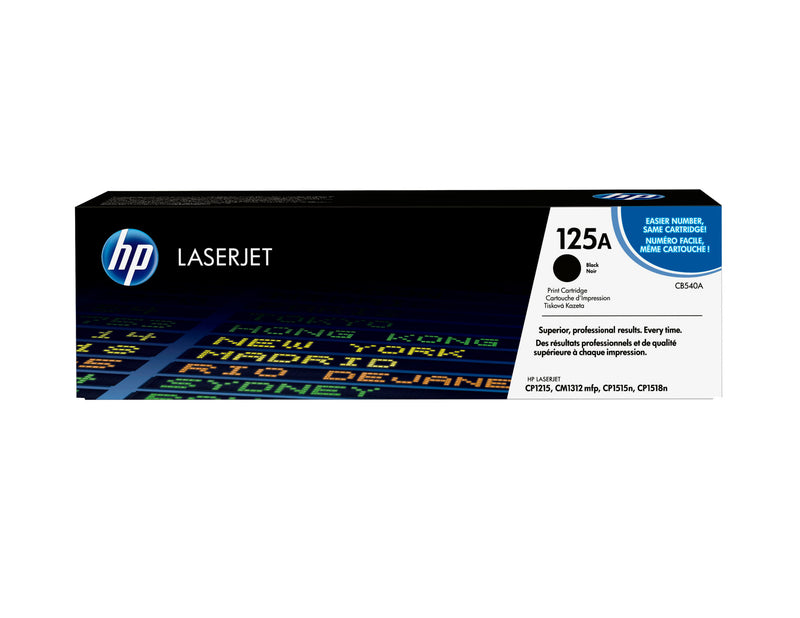 HP Original 125A LaserJet-tonerpatron, sort