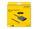 DeLOCK 11500 interface hub USB 3.2 Gen 2 (3.1 Gen 2) Type-C 10000 Mbit/s Grå