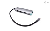 i-tec Metal C31NANODOCKLANPD dockingstation Ledningsført USB 3.2 Gen 1 (3.1 Gen 1) Type-C Sølv, Turkis