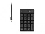 DeLOCK 12108 numerisk tastatur Universel USB Sort