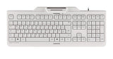 CHERRY KC 1000 SC tastatur Universel USB AZERTY Belgisk Hvid