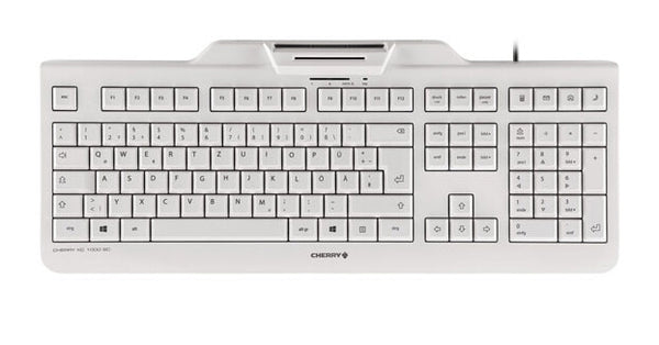 CHERRY KC 1000 SC tastatur Universel USB AZERTY Belgisk Hvid