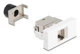 DeLOCK 90906 stikkontakt RJ-45 Sølv, Hvid