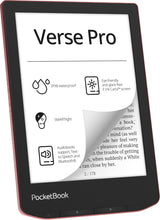 PocketBook Verse Pro e-bog-læser Berøringsskærm 16 GB Wi-Fi Sort, Rød