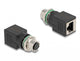 DeLOCK 60062 kabel kønsskifter M12 RJ-45 Sort