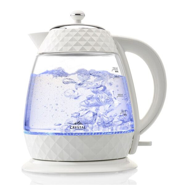 Eta Crystal elkedel 1,7 L 2200 W Transparent, Hvid