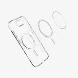 Spigen Liquid Crystal (MagFit) mobiltelefon etui 15,5 cm (6.1") Cover Transparent, Hvid