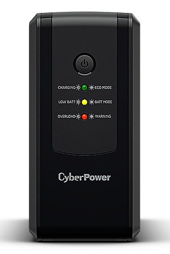 CyberPower UT650EG UPS-enhed Interaktivt indgangsstik 0,65 kVA 360 W 3 AC stikkontakt(er)