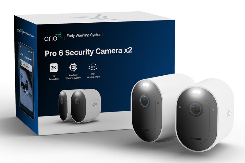 Arlo Pro VMC4270P IP Kamera 2er Set IP-sikkerhedskamera Udendørs 2560 x 1440 pixel Loft/væg