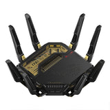 ASUS ROG Rapture GT-BE98 trådløs router 10 Gigabit Ethernet Quad-band (2.4 GHz / 5 GHz-1 / 5 GHz-2 / 6 GHz) Sort
