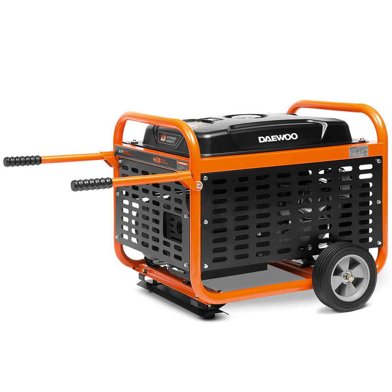 Daewoo GDA 8500E motor-generator 7000 W 30 L Benzin Sort, Orange