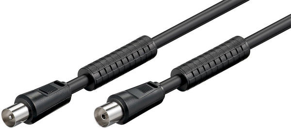 Goobay 50728 koaxial kabel 1,5 m Koaksial Sort