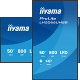iiyama LH5066UHSB-B1AG skilte display Digital fladpaneldisplay 127 cm (50") LCD Wi-Fi 800 cd/m² 4K Ultra HD Sort Indbygget processer Android 24/7