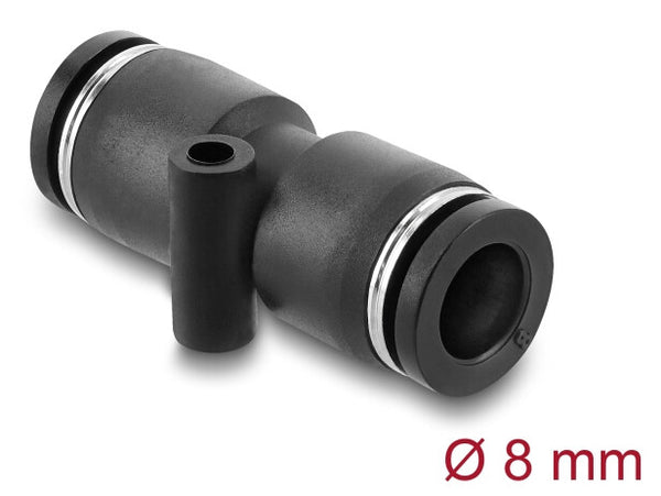 DeLOCK 60743 luftfittings og stik Sort Metal, Plast Indvendigt gevind 1 stk