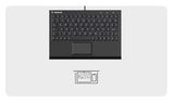 KeySonic KSK-3211ELU (DE) tastatur Hjem USB QWERTZ Tysk Sort