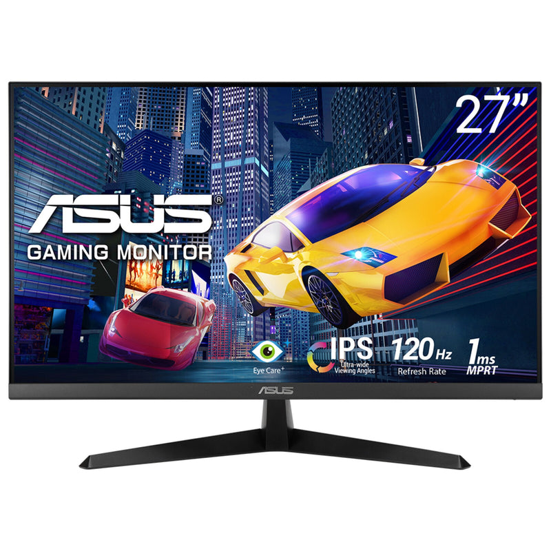 ASUS EyeCare VY279HGR (68.6 cm (27 Zoll), schwarz, FullHD, IPS, Adaptive-Sync, 120Hz Panel) computerskærm