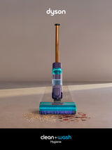 Dyson Clean + Wash Hygiene 2-i-1 stangstøvsuger Batteri Tør&våd Poseløs Blå, Kobberfarve