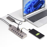 StarTech.com 5G7AIBS-USB-HUB-EU interface hub USB 3.2 Gen 1 (3.1 Gen 1) Type-B 5000 Mbit/s Grå