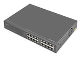 Digitus DN-95118 PoE adapter Hurtigt ethernet, Gigabit Ethernet 54 V