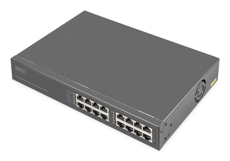 Digitus DN-95118 PoE adapter Hurtigt ethernet, Gigabit Ethernet 54 V