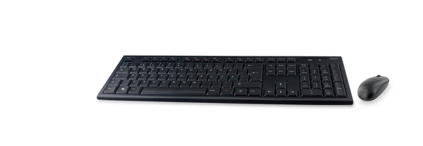 Deltaco Trådløst tastatur og mus, USB nano modtagere, 10m, nordisk, sort