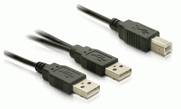 DeLOCK USB-B/USB-A Cable USB-kabel 1 m USB B USB A 0,48 Gbit/sek. Sort