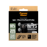 PanzerGlass ® Hoops® Kameralinsebeskytter Sort iPhone 16 Pro | 16 Pro Max