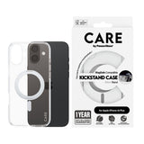 PanzerGlass CARE™ by ® Case Transparent m. Sølv Kickstand & MagSafe iPhone 16 Plus