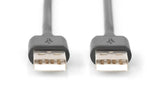 Digitus AK-300101-010-S USB-kabel USB 2.0 1 m USB A Sort