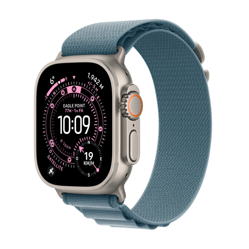 Apple Watch Ultra 3 OLED 49 mm Digital 422 x 514 pixel Berøringsskærm 5G Titanium Wi-Fi GPS (satellit)