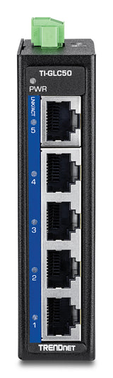 Trendnet TI-GLC50 netværksswitch Ikke administreret Gigabit Ethernet (10/100/1000) Sort