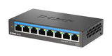 D-Link DMS-108 Ikke administreret L2 2.5G Ethernet (100/1000/2500) Sort