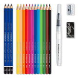 Staedtler 146 10C Sort, Blå, Bordeaux, Brun, Grøn, Lyse Blå, Lysegrøn, Mauve, Orange, Fersken, Rød, Gul 15 stk