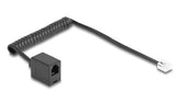 DeLOCK 90230 telefonkabel 1 m Sort