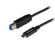 StarTech.com USB31CB1M USB-kabel USB 3.2 Gen 2 (3.1 Gen 2) 1 m USB C USB B 10 Gbit/sek. Sort