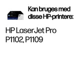 HP Originale 85A LaserJet-tonerpatroner, sort, 2-pak