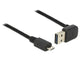 DeLOCK 85203 USB-kabel USB 2.0 0,5 m USB A Micro-USB B 0,48 Gbit/sek. Sort