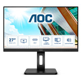 AOC U27P2CA computerskærm 68,6 cm (27") 3840 x 2160 pixel 4K Ultra HD LED Sort