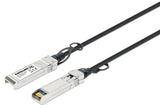 Intellinet 508391 InfiniBand og fiberoptisk kabel 1 m SFP+ Sort, Sølv