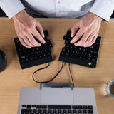R-Go Tools Ergonomisch toetsenbord R-Go Split Break v2 met pauzesoftware, gesplitst toetsenbord, QWERTZ (DE), bedraad, zwart