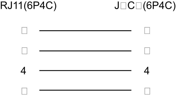 Goobay 10m RJ-11 Cable Sort