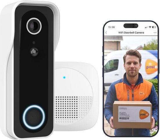 Trust DOORCAM-3000 Sort, Hvid