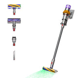Dyson V15 Detect Absolute 2-i-1 stangstøvsuger Batteri Dry Poseløs 0,76 L 660 W Nikkel, Gul