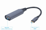 Cablexpert A-USB3C-VGA-01 videokabel adapter 0,15 m USB Type-C VGA (D-Sub) Grå